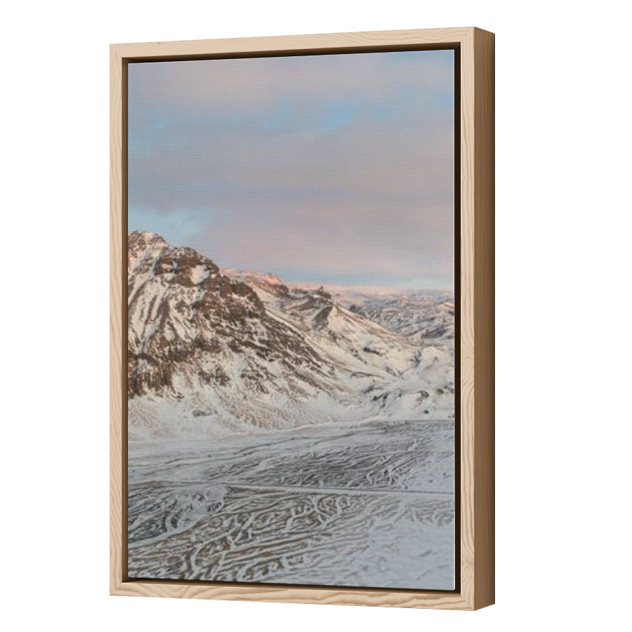 Thumbnail for Canvas - Wood Grain Floating Frame