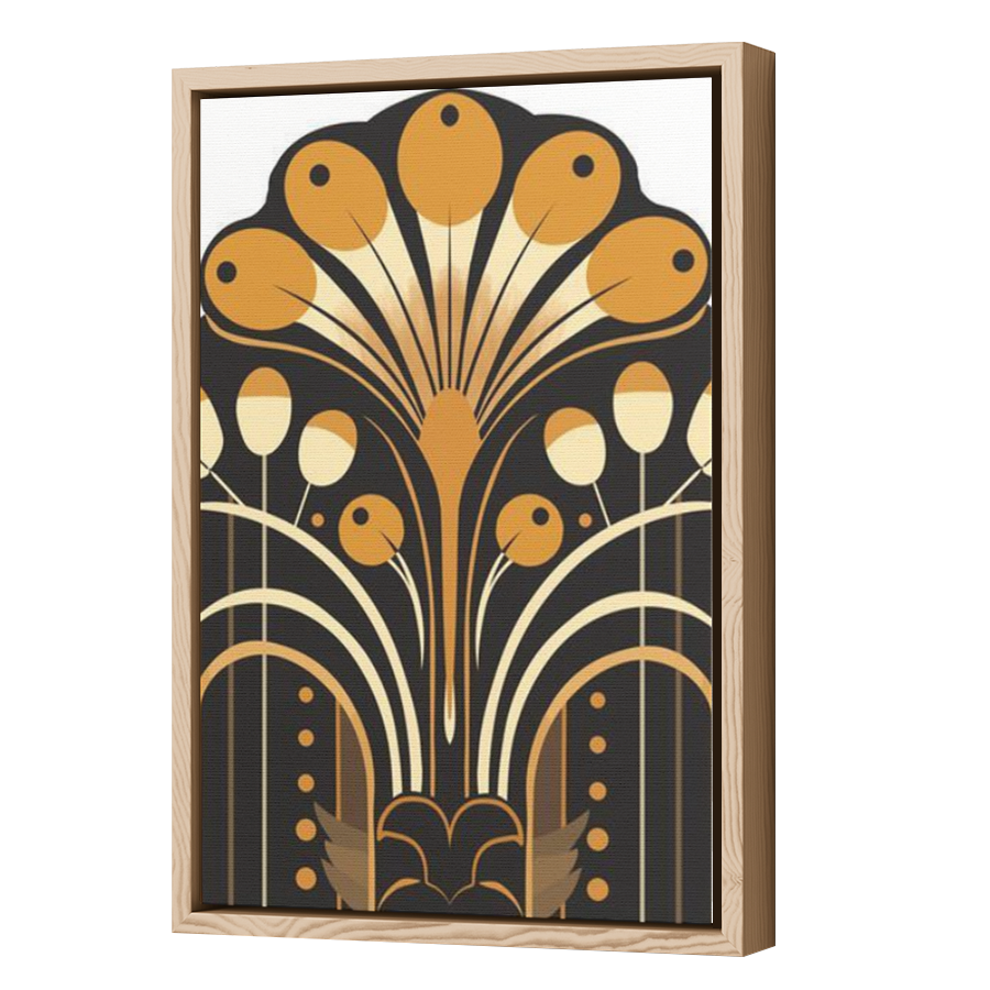 Thumbnail for Canvas - Wood Grain Floating Frame
