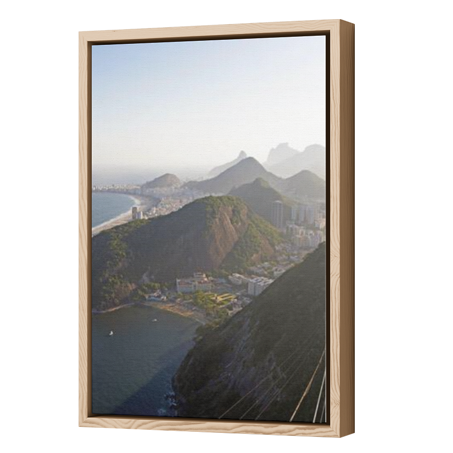 Thumbnail for Canvas - Wood Grain Floating Frame