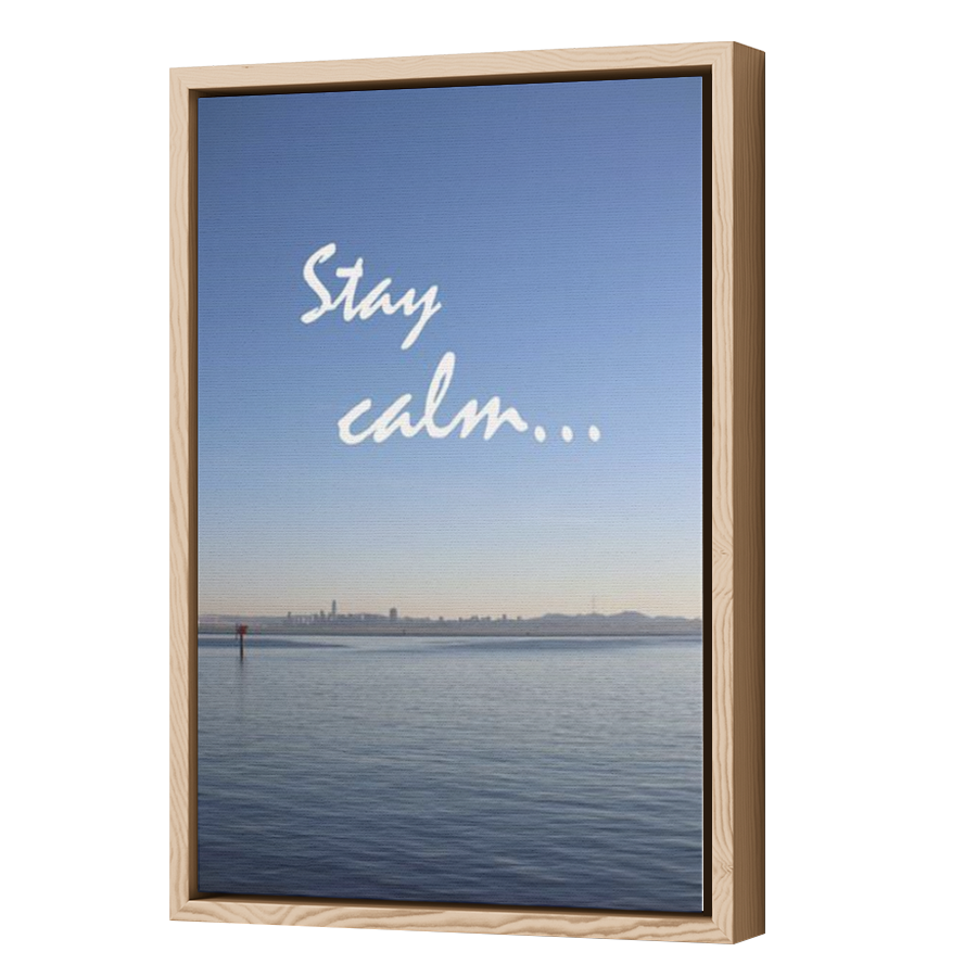 Thumbnail for Canvas - Wood Grain Floating Frame