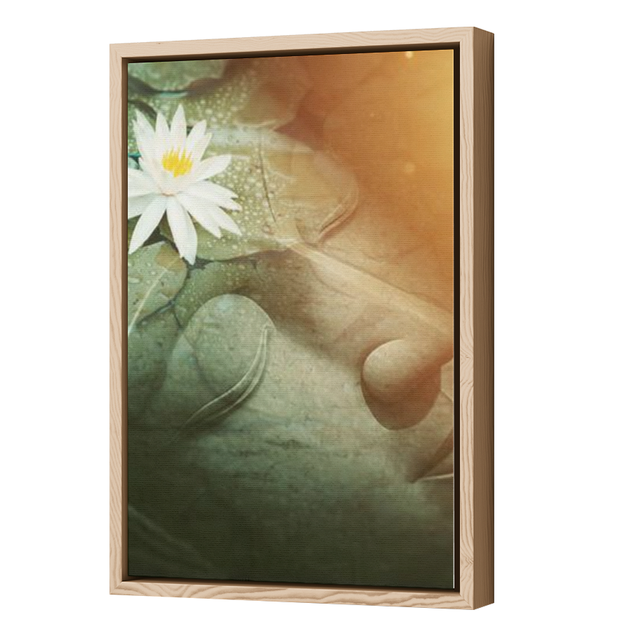 Thumbnail for Canvas - Wood Grain Floating Frame