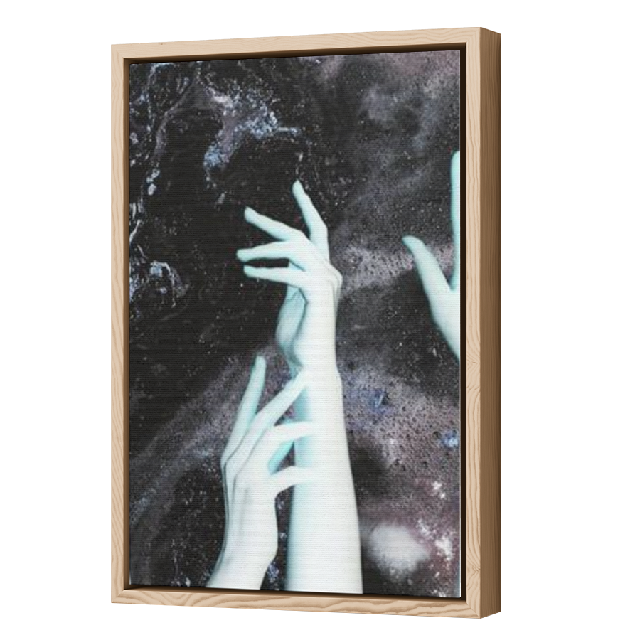 Thumbnail for Canvas - Wood Grain Floating Frame