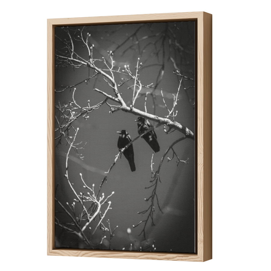 Thumbnail for Canvas - Wood Grain Floating Frame