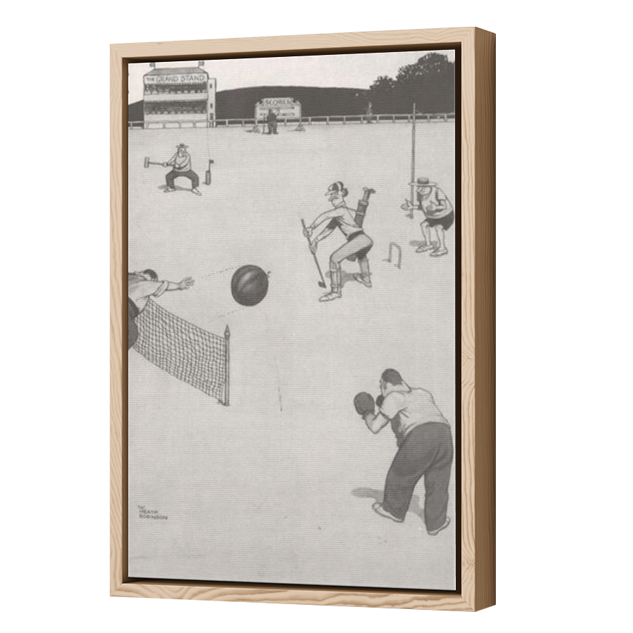 Thumbnail for Canvas - Wood Grain Floating Frame