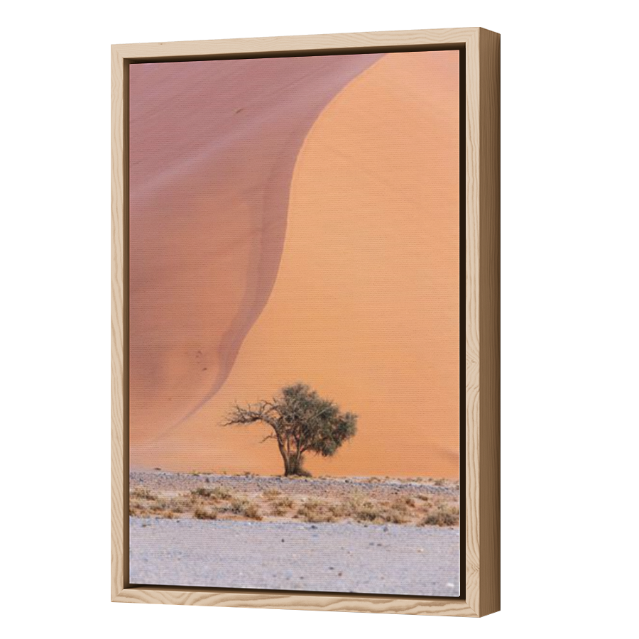 Thumbnail for Canvas - Wood Grain Floating Frame