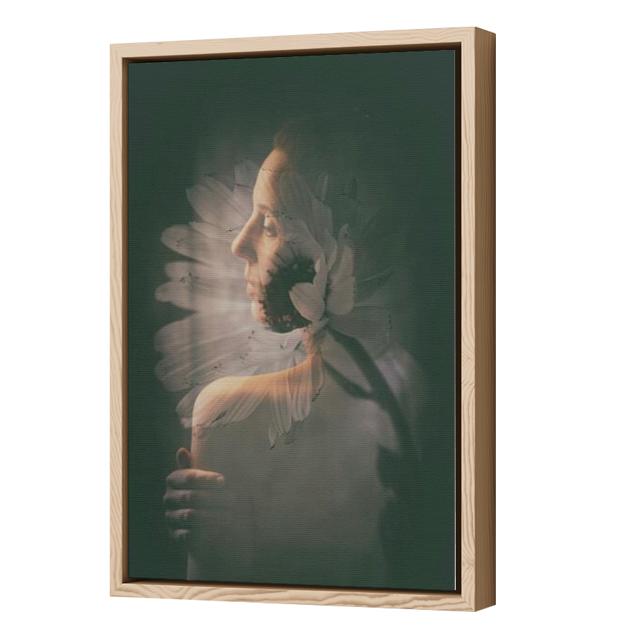 Thumbnail for Canvas - Wood Grain Floating Frame