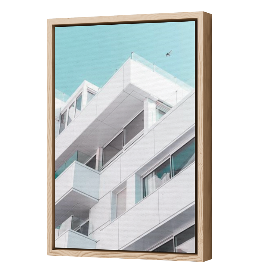 Thumbnail for Canvas - Wood Grain Floating Frame
