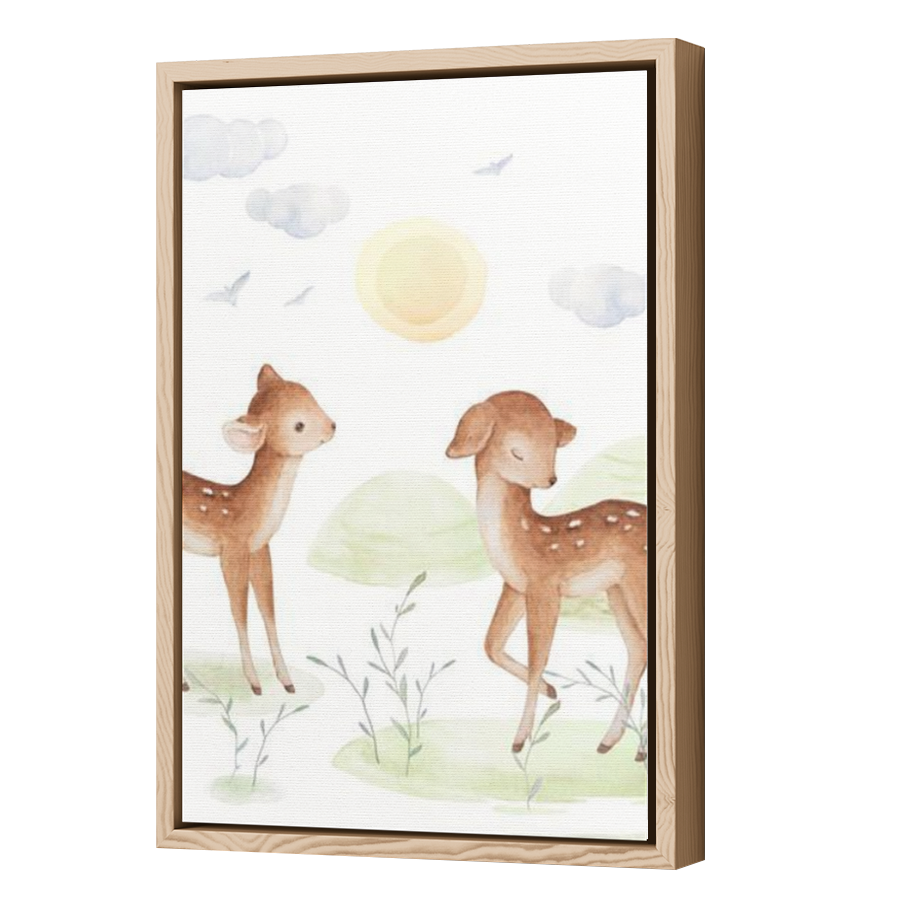 Thumbnail for Canvas - Wood Grain Floating Frame