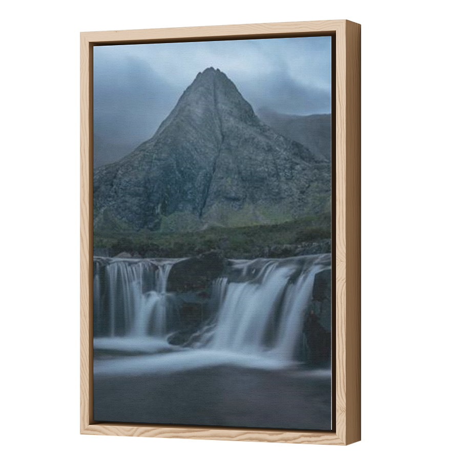 Thumbnail for Canvas - Wood Grain Floating Frame