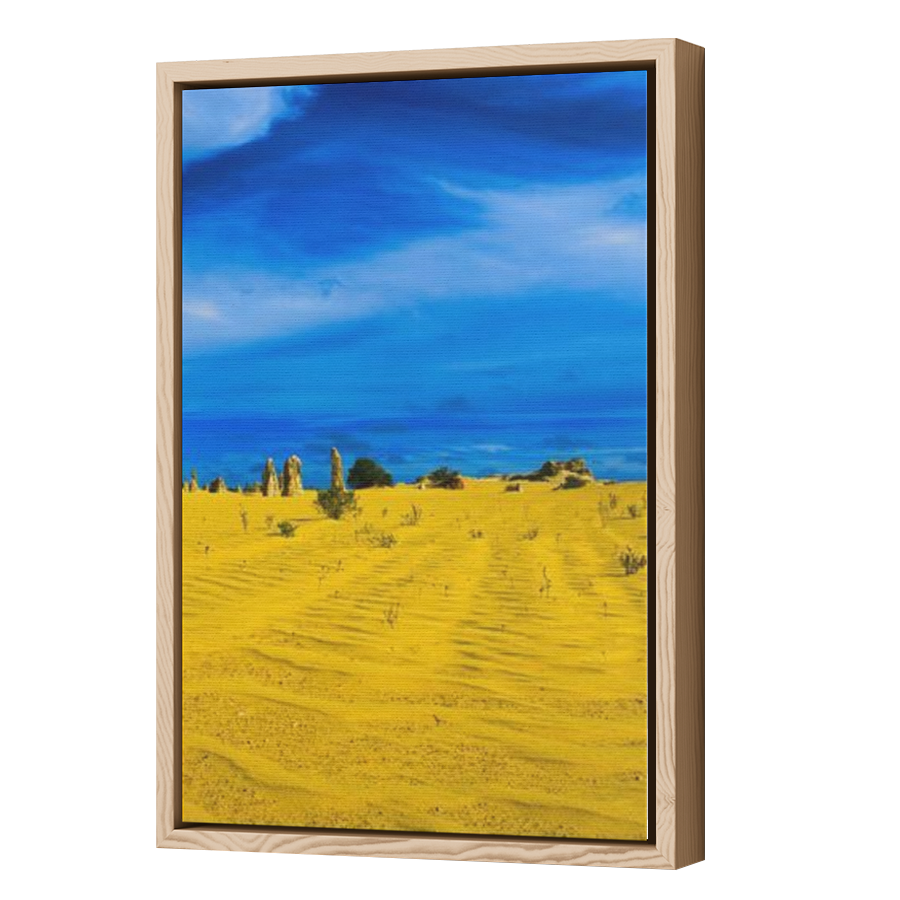 Thumbnail for Canvas - Wood Grain Floating Frame