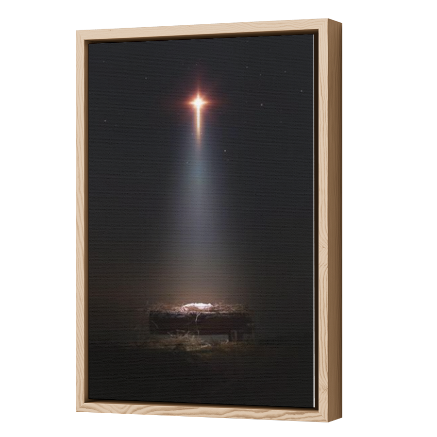 Thumbnail for Canvas - Wood Grain Floating Frame