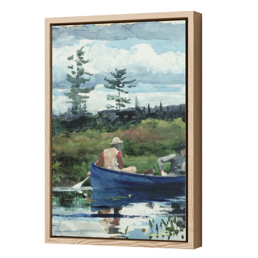 Thumbnail for Canvas - Wood Grain Floating Frame