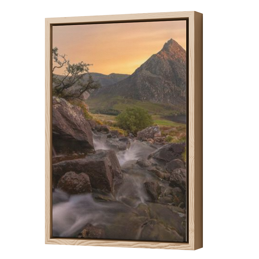 Thumbnail for Canvas - Wood Grain Floating Frame