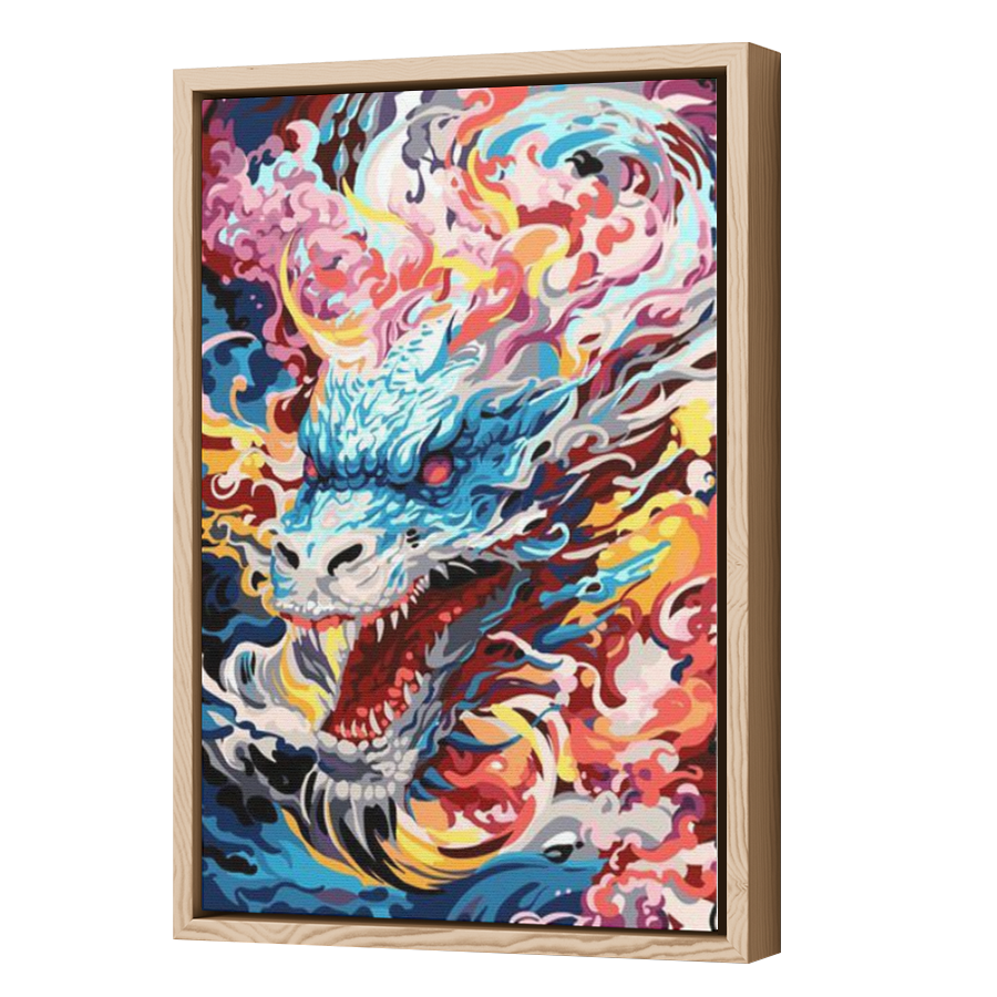 Thumbnail for Canvas - Wood Grain Floating Frame