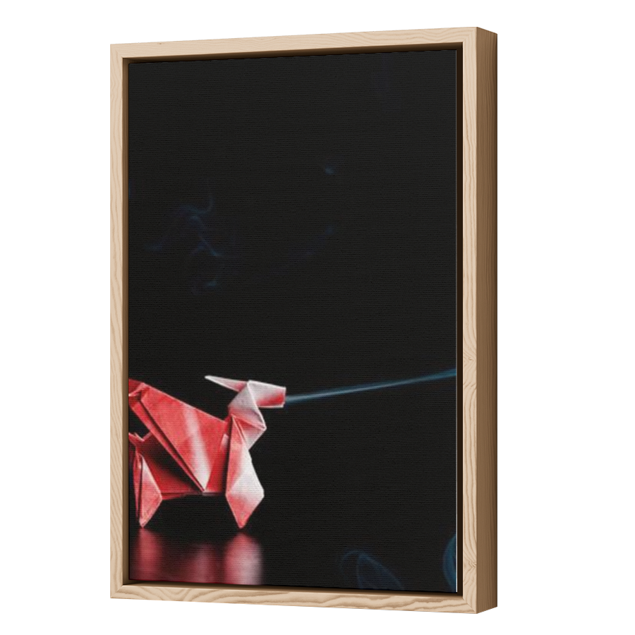 Thumbnail for Canvas - Wood Grain Floating Frame
