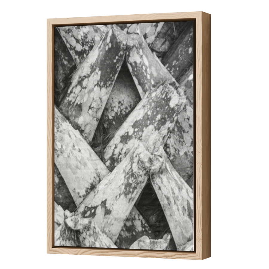 Thumbnail for Canvas - Wood Grain Floating Frame