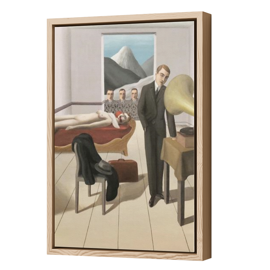 Thumbnail for Canvas - Wood Grain Floating Frame