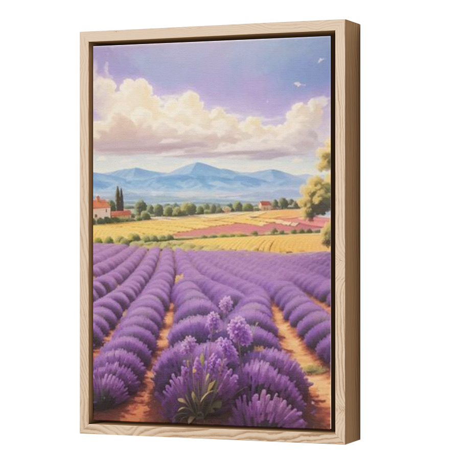 Thumbnail for Canvas - Wood Grain Floating Frame