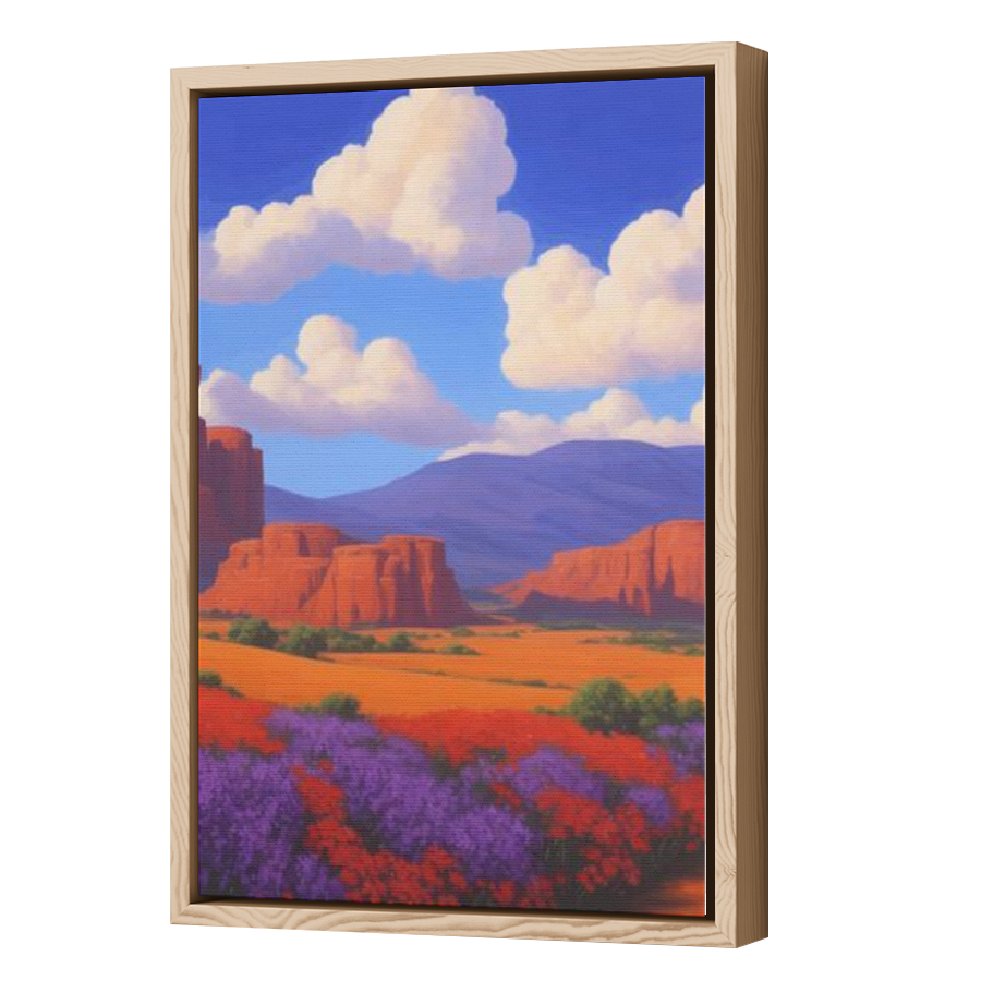 Thumbnail for Canvas - Wood Grain Floating Frame