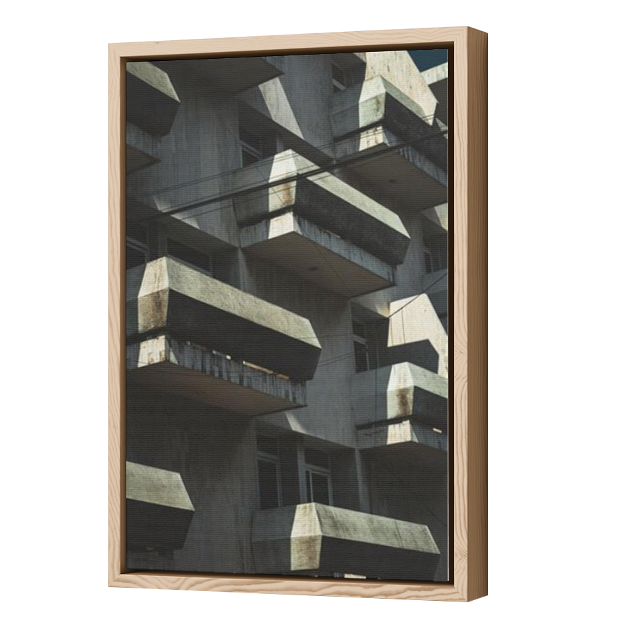 Thumbnail for Canvas - Wood Grain Floating Frame