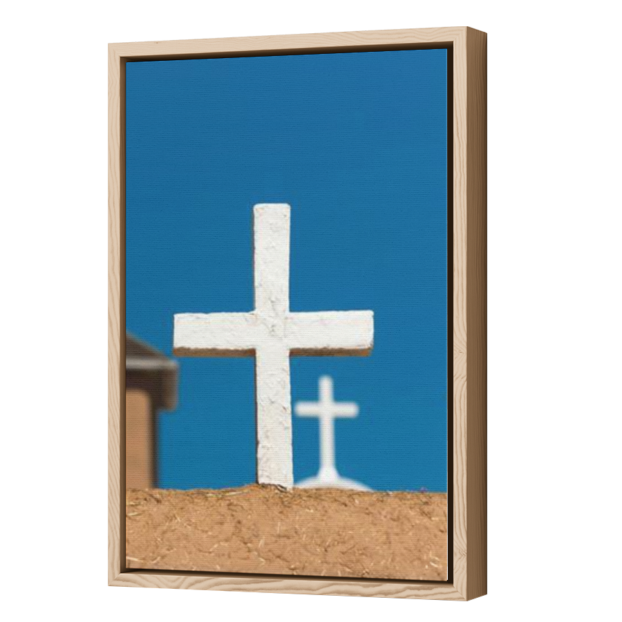 Thumbnail for Canvas - Wood Grain Floating Frame