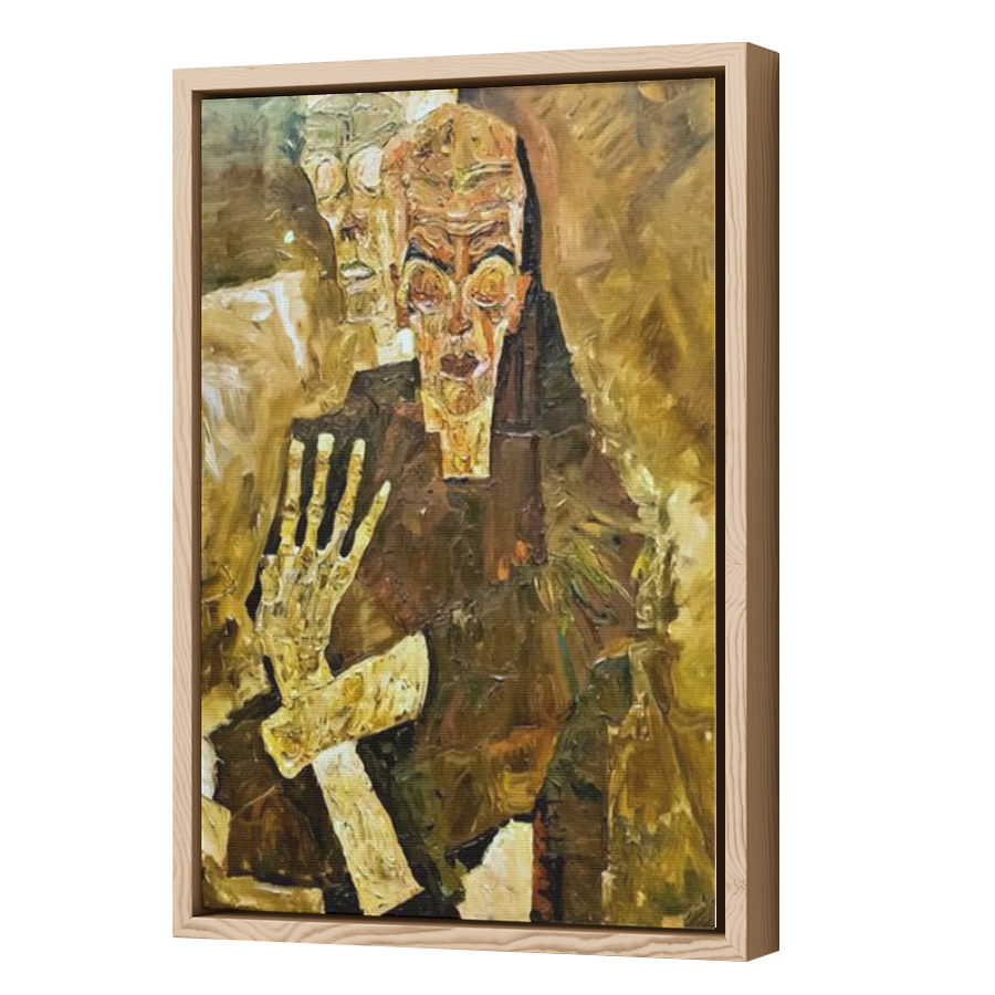 Thumbnail for Canvas - Wood Grain Floating Frame