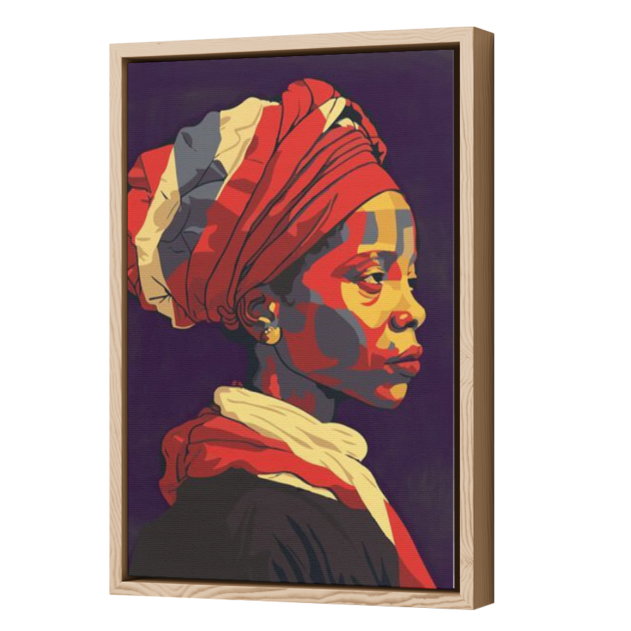Thumbnail for Canvas - Wood Grain Floating Frame