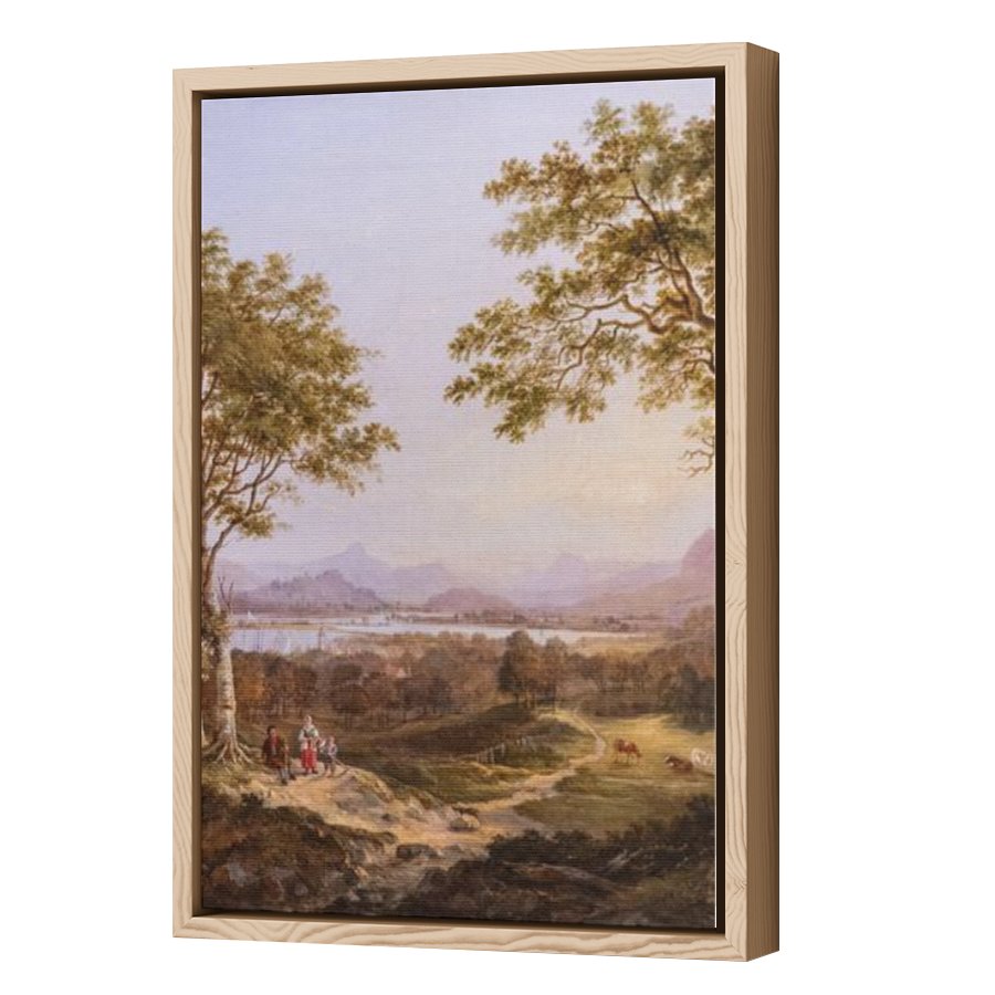 Thumbnail for Canvas - Wood Grain Floating Frame