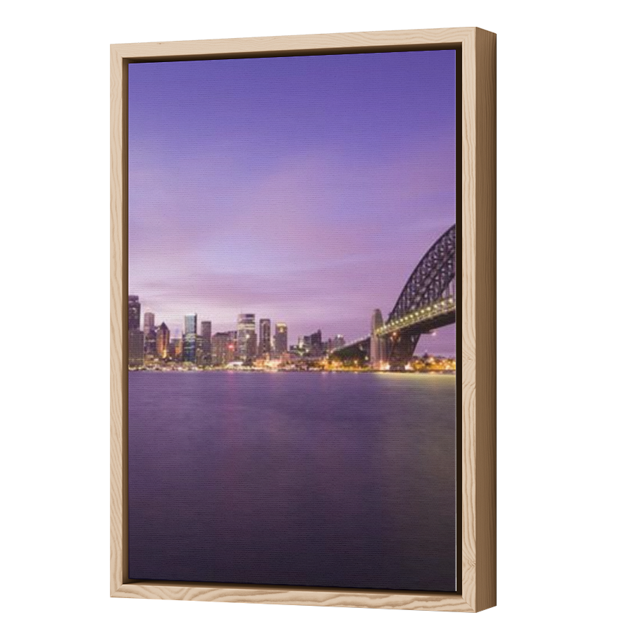 Thumbnail for Canvas - Wood Grain Floating Frame