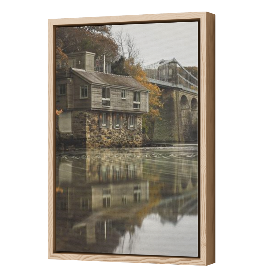 Thumbnail for Canvas - Wood Grain Floating Frame