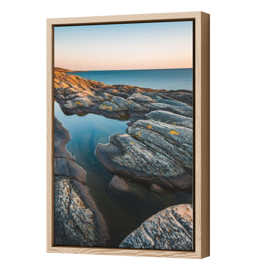 Thumbnail for Canvas - Wood Grain Floating Frame