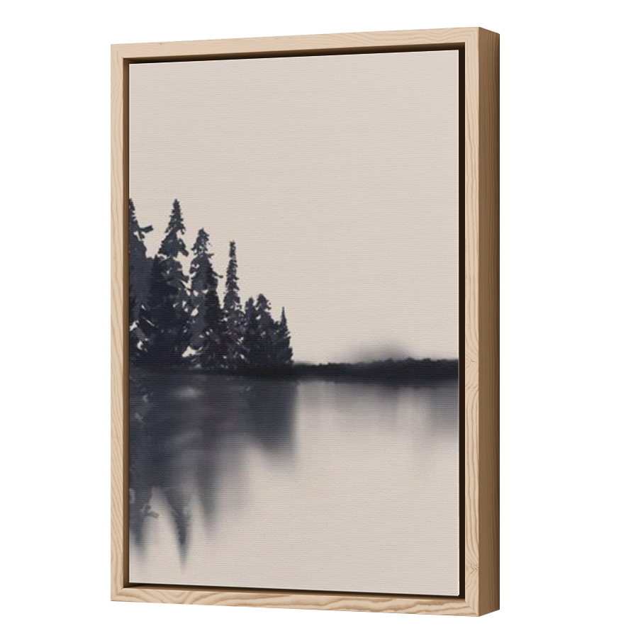 Thumbnail for Canvas - Wood Grain Floating Frame