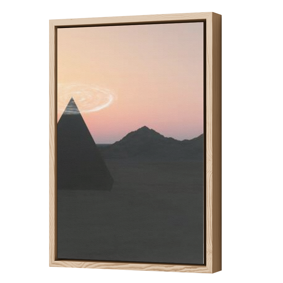 Thumbnail for Canvas - Wood Grain Floating Frame