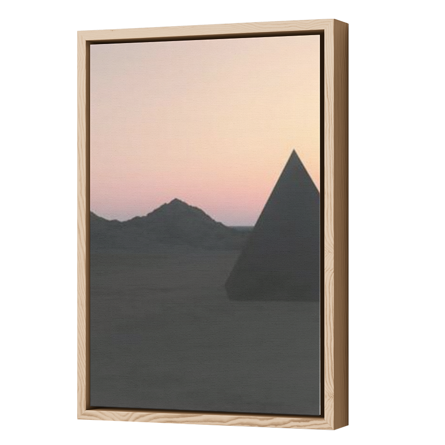 Thumbnail for Canvas - Wood Grain Floating Frame