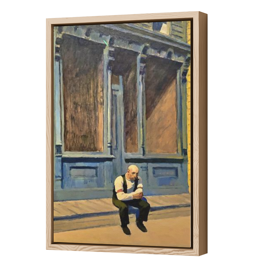 Thumbnail for Canvas - Wood Grain Floating Frame