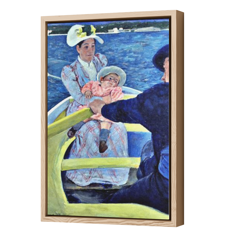 Thumbnail for Canvas - Wood Grain Floating Frame