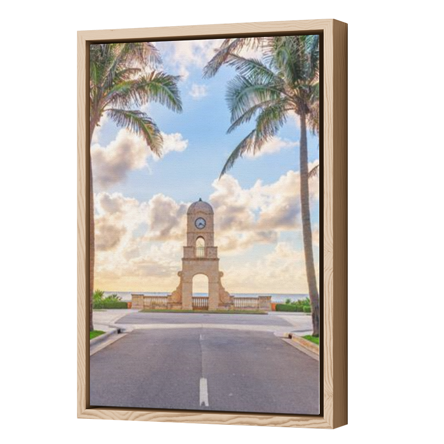 Thumbnail for Canvas - Wood Grain Floating Frame