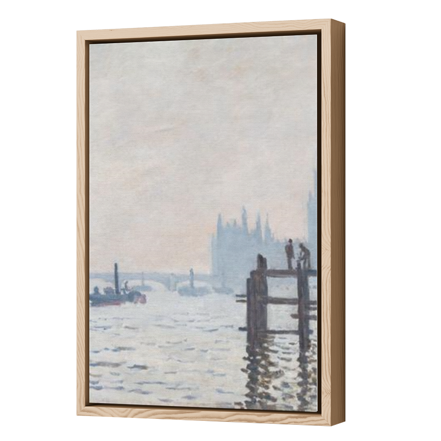 Thumbnail for Canvas - Wood Grain Floating Frame