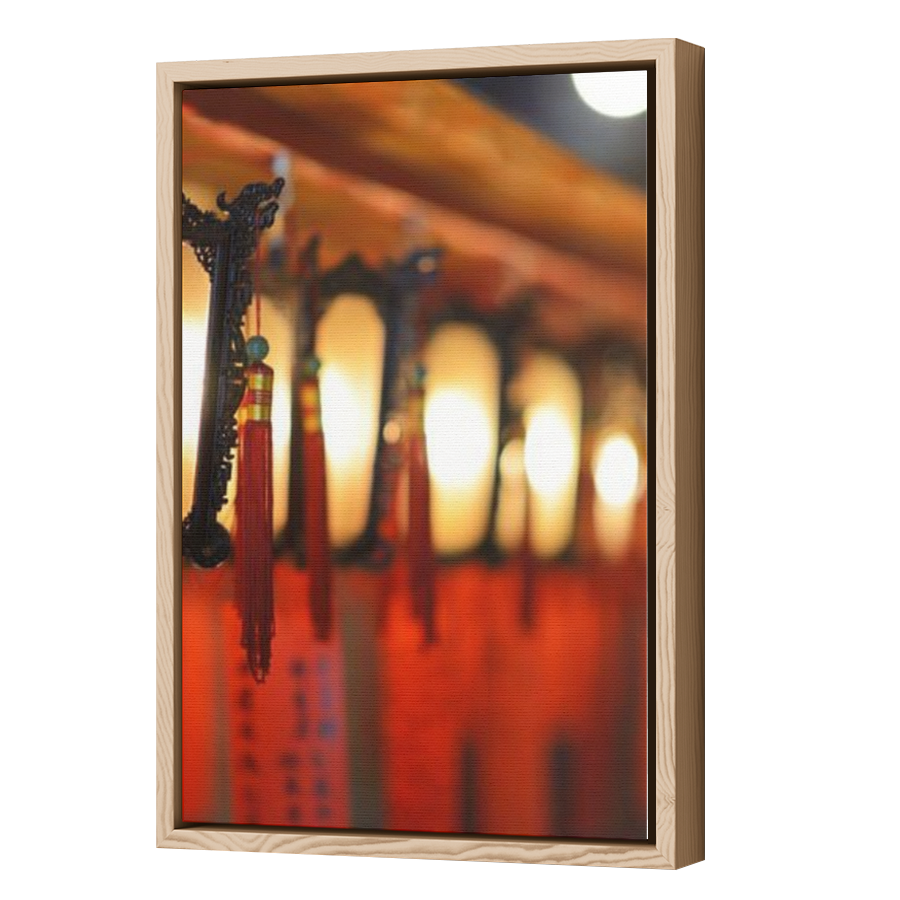 Thumbnail for Canvas - Wood Grain Floating Frame