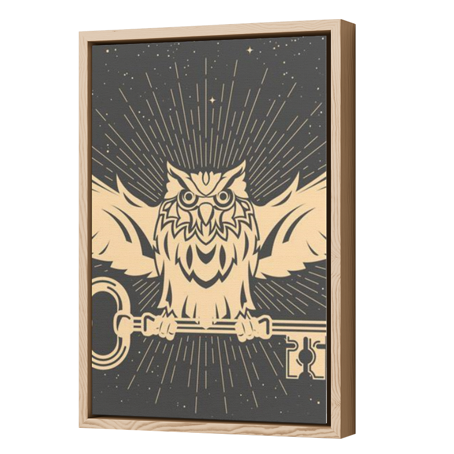 Thumbnail for Canvas - Wood Grain Floating Frame