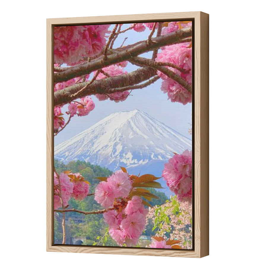 Thumbnail for Canvas - Wood Grain Floating Frame