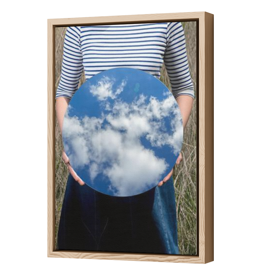 Thumbnail for Canvas - Wood Grain Floating Frame