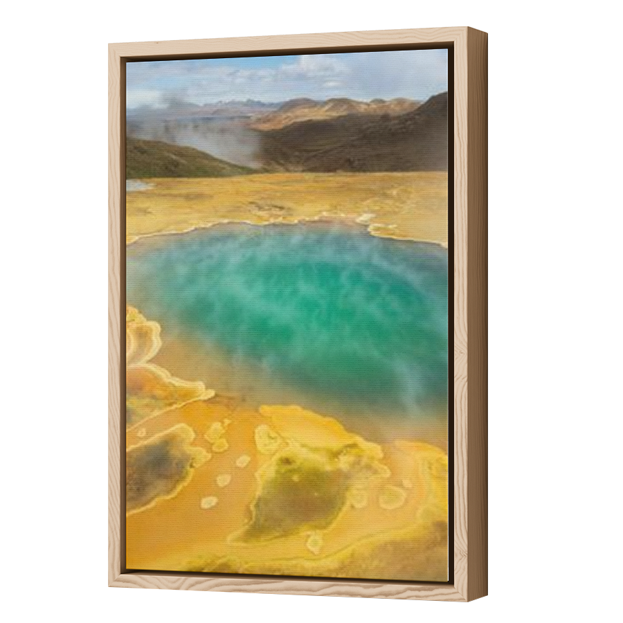 Thumbnail for Canvas - Wood Grain Floating Frame