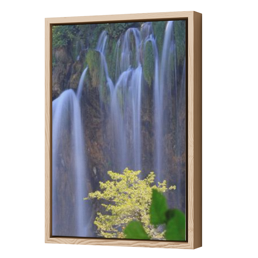 Thumbnail for Canvas - Wood Grain Floating Frame