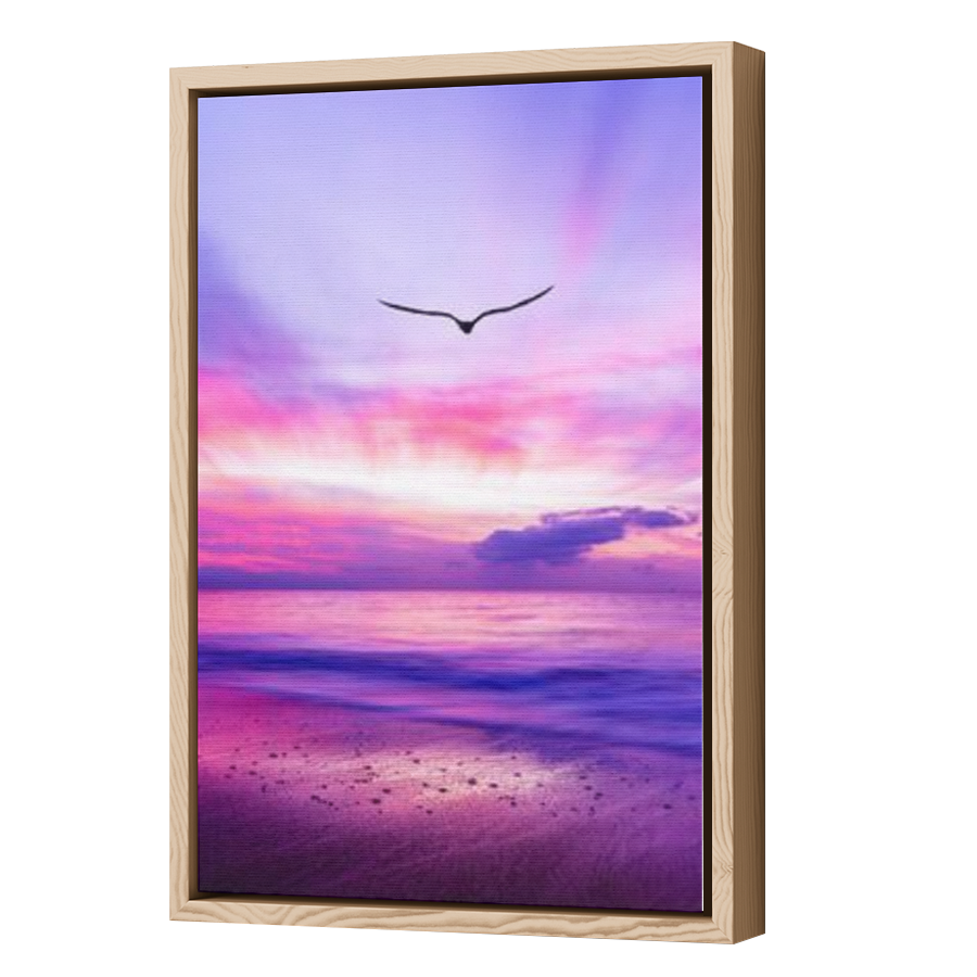 Thumbnail for Canvas - Wood Grain Floating Frame