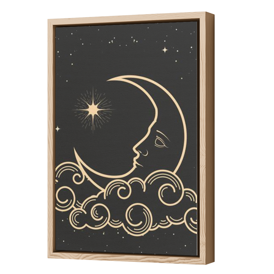 Thumbnail for Canvas - Wood Grain Floating Frame