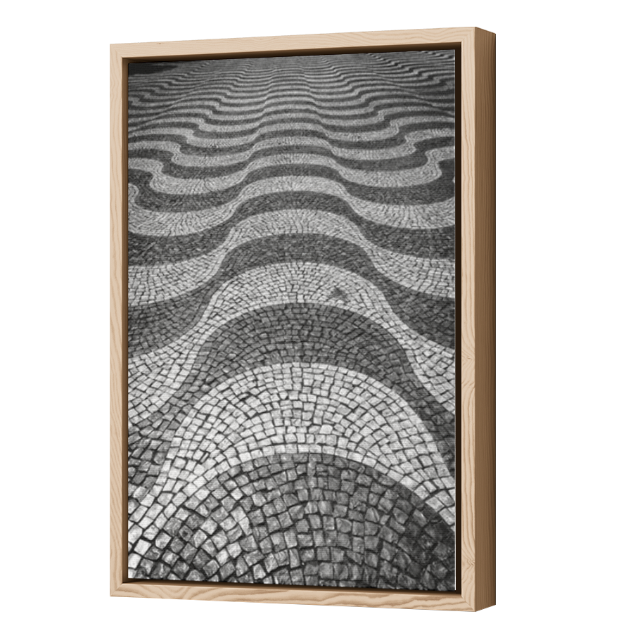 Thumbnail for Canvas - Wood Grain Floating Frame