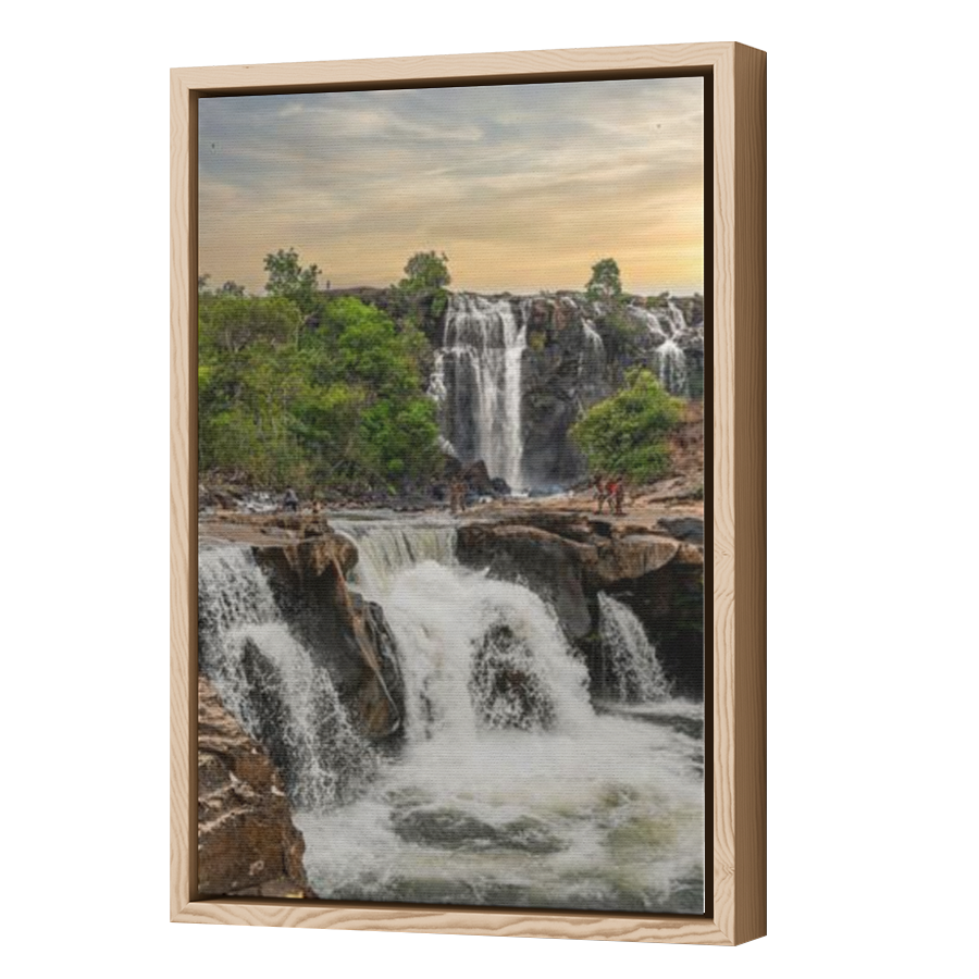 Thumbnail for Canvas - Wood Grain Floating Frame