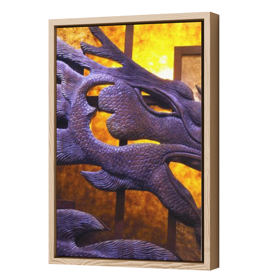 Thumbnail for Canvas - Wood Grain Floating Frame