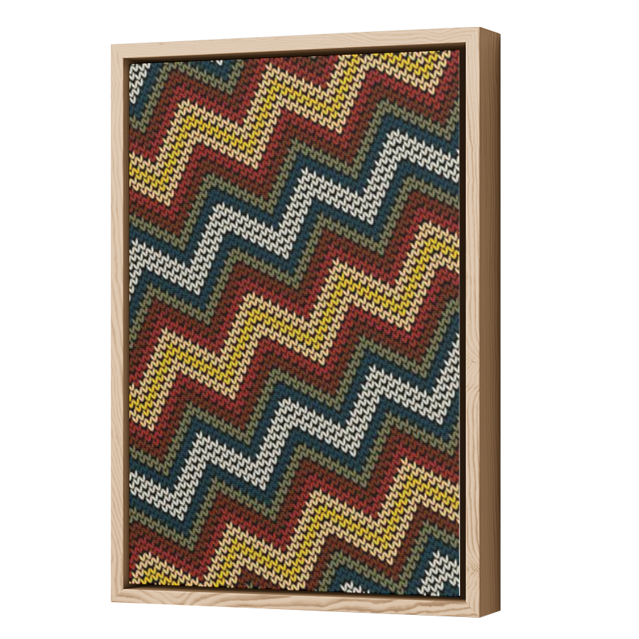 Thumbnail for Canvas - Wood Grain Floating Frame